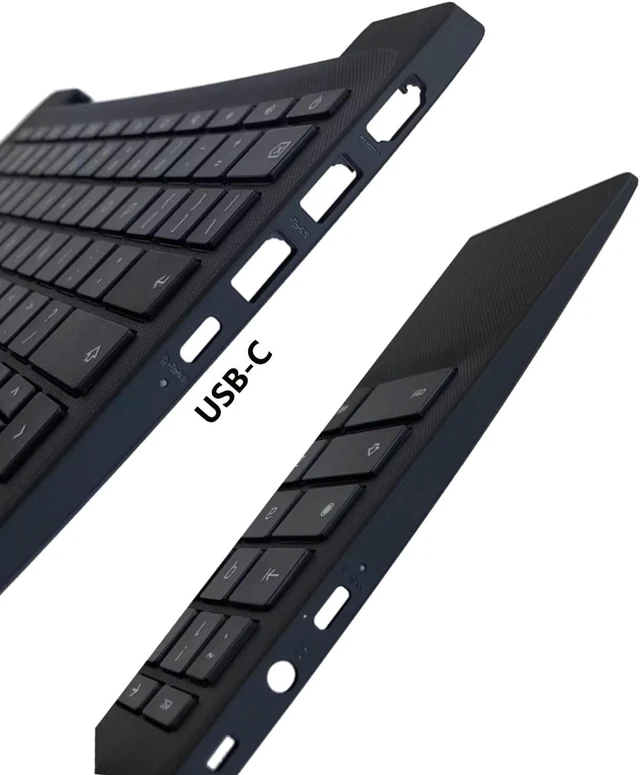 Alt view image 3 of 5 - New Replacement for HP Fortis 11 G10 Chromebook Laptop Palmrest Upper Case Keyboard Assembly Part N93657-001 N93656-001 Black (KB Without Touchpad)