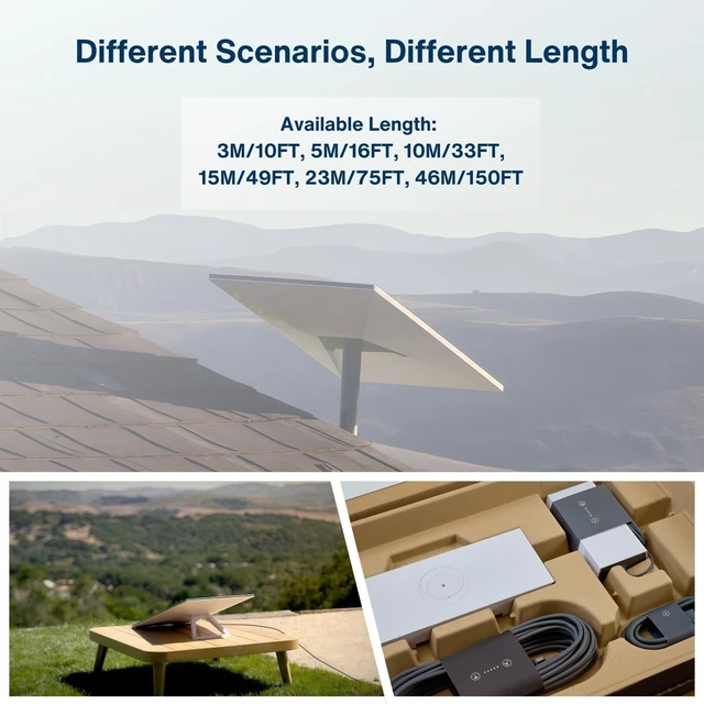 Alt view image 5 of 5 - Steinwhale 150FT Ethernet Cable for Starlink Standard Gen 3 & Mini