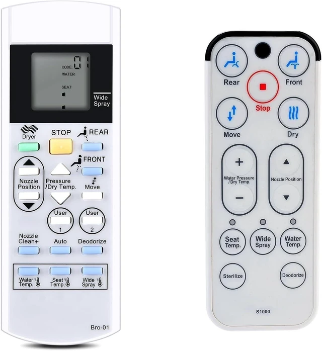 Main image of RYQIF Replacement Remote Control Fits Brondell Bidet Toilet Seat Swash S1400 S1200 S1000 S900 S300 CL825 JIX-5S 1525 SELE9 XI056 AEIS-O5 YUNLL09 NI-956 NI-929