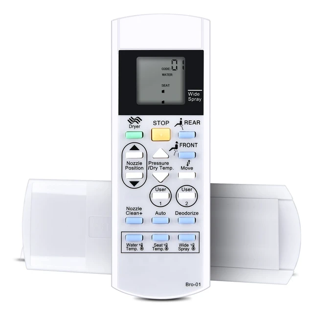 Alt view image 4 of 5 - RYQIF Replacement Remote Control Fits Brondell Bidet Toilet Seat Swash S1400 S1200 S1000 S900 S300 CL825 JIX-5S 1525 SELE9 XI056 AEIS-O5 YUNLL09 NI-956 NI-929