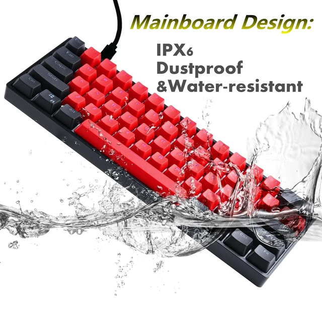 Alt view image 4 of 5 - Vumilstek 60% Mechanical Keyboard Hot Swappable RGB NKRO PBT Keycaps