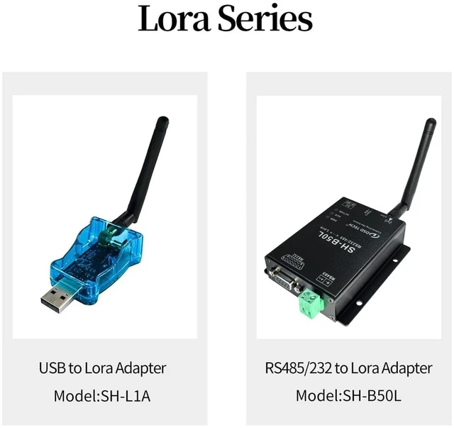Alt view image 2 of 5 - DSD TECH Lora Module SH-B50L RS485/232 to Lora Adapter Lorawan Wireless Transceiver