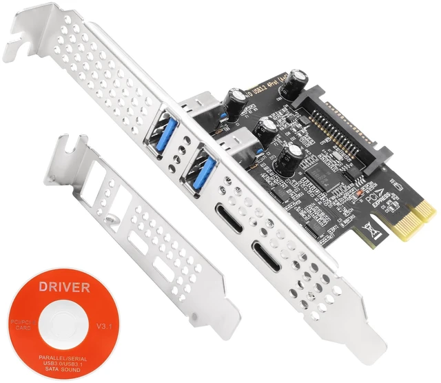 Main image of XMSJSIY PCIe to USB A 3.0 Type-C Expansion Card