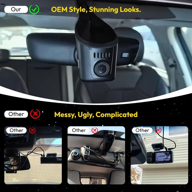 Alt view image 4 of 5 - GATGIT Front 4K and Rear 1080P Dash Cam fit for Audi (Model A) 2019-2026