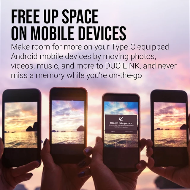 Alt view image 3 of 5 - PNY 128GB Duo Link USB 3.2 Type-C Dual Flash Drive