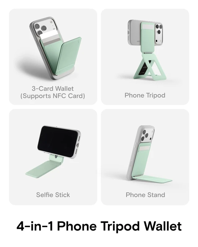 Alt view image 3 of 5 - MOFT Snap Phone Tripod Wallet AERA, NFC-Supported Card Holder, iPhone Stand