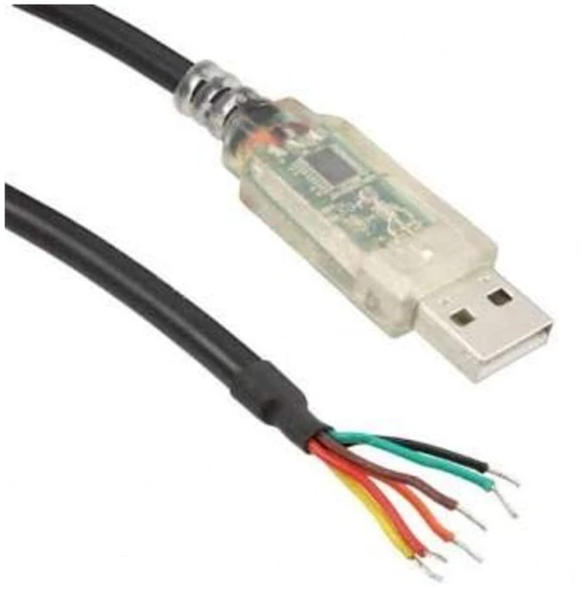 Main image of FTDI USB-RS232-WE-1800-BT_3.3 USB Cables/IEEE 1394 Cables USB to RS232 Embeded Conv 3.3V, WireEnd 1.8m