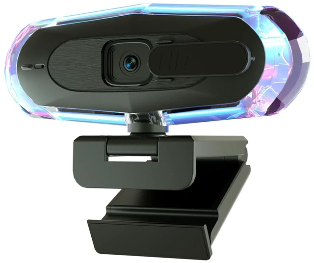 Main image of ceabulila 1080P 30FPS Streaming Webcam with Autofocus, Microphone, RGB Light and Tripod, USB Camera for PC/Mac, Plug and Play for Zoom, Skype, YouTube, Online Meetings