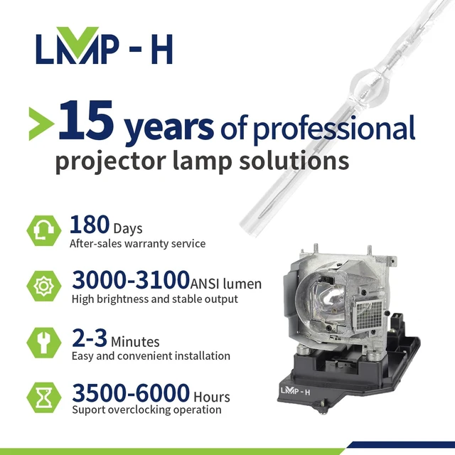 Alt view image 3 of 5 - LMP-H NP20LP//60003130 Replacement Projector Lamp Bulb for NEC U300X U310W NP-U300X NP-U300XJD NP-U310W NP-U310WJD ViewLight U300X U310W with Housing