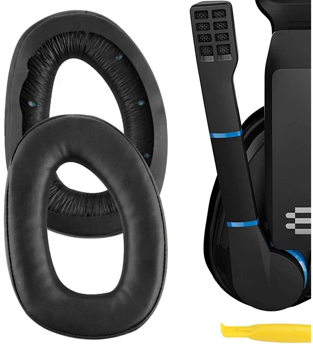 Main image of Geekria Replacement Ear Pads for Sennheiser GSP300/ GSP301/ GSP302/ GSP303/ GSP350/ GSP370 Gaming Headphones Ear Cushions (Black)