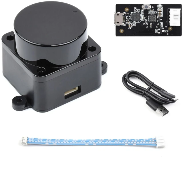 Main image of Waveshare D500 Developer Kit, DTOF Laser Ranging Sensor, 360 Omni-Directional Lidar, UART Bus