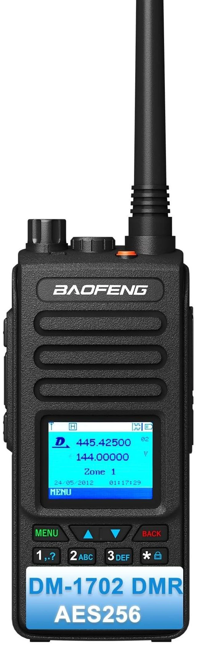 Main image of BAOFENG DM-1702 Digital AES256 DMR Two Way Radio Dual Mode Analog Dual Time