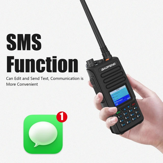 Alt view image 5 of 5 - BAOFENG DM-1702 Digital AES256 DMR Two Way Radio Dual Mode Analog Dual Time