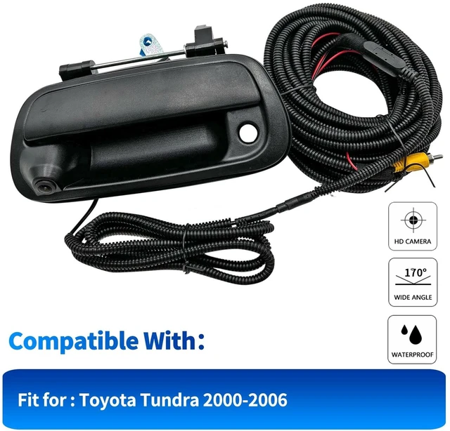 Alt view image 4 of 5 - Rear View Camera Backup Tailgate Handle Camera Compatible with 2000-2006 Toyota Tundra Tailgate Door Handle Replacement Camera