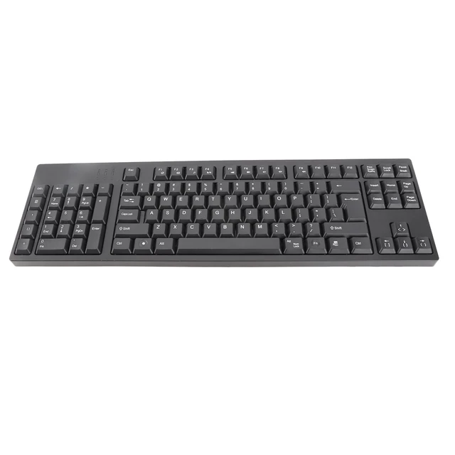 Alt view image 4 of 5 - Dioche KA Fullsize Ergonomic Keyboard Designed Specifically for Lefthanded Users, Featuring Dual USB Ports, a 109-key Layout, Compatibility with Computers and Laptops, and