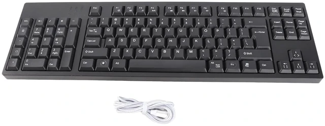 Main image of Dioche KA Fullsize Ergonomic Keyboard Designed Specifically for Lefthanded Users, Featuring Dual USB Ports, a 109-key Layout, Compatibility with Computers and Laptops, and