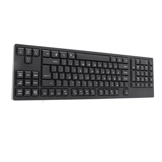Alt view image 5 of 5 - Dioche KA Fullsize Ergonomic Keyboard Designed Specifically for Lefthanded Users, Featuring Dual USB Ports, a 109-key Layout, Compatibility with Computers and Laptops, and