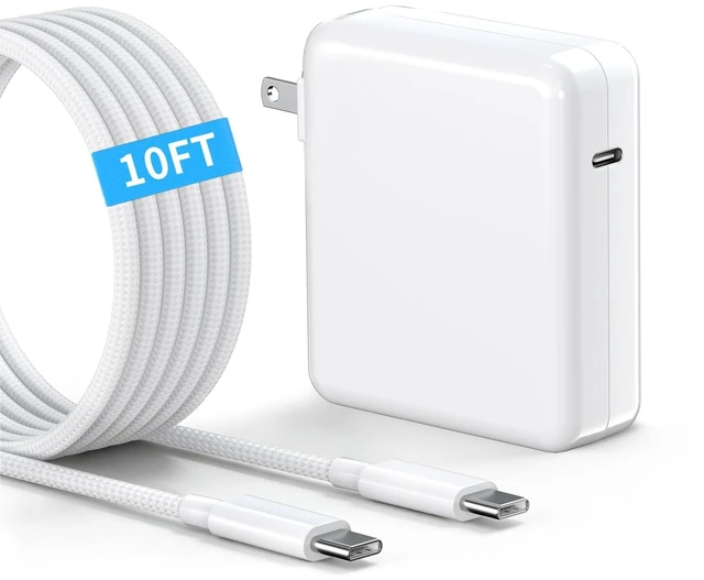 Main image of Mac Book Pro Charger-70W USB C Power Adapter with 10FT Nylon Braided Cable