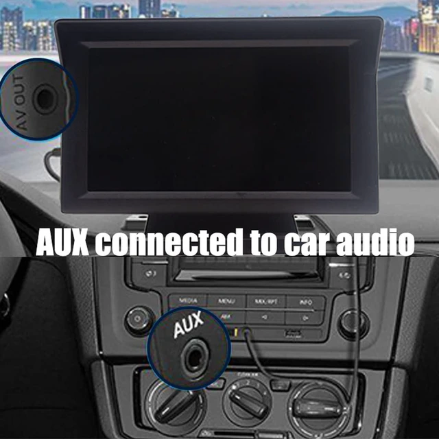 Alt view image 5 of 5 - Wireless Apple Carplayer Android Auto Monitor, 7 Inch Full HD Touch Screen Portable Car Radio Receiver, Car Stereo with Mirror Link, Bluetooth Dash Windshield Mounted