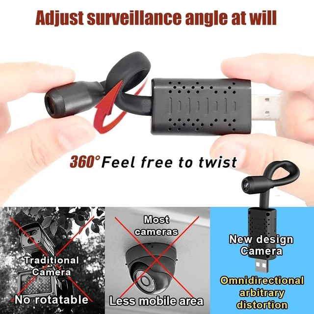 Alt view image 5 of 5 - J-SINIGIDIN USB Smallest Hidden Camera Wireless, Hidden Spy Cameras, Full HD 1080P Mini Wireless Nanny Cam Motion Detection for Home Security, Room, Pet, Baby
