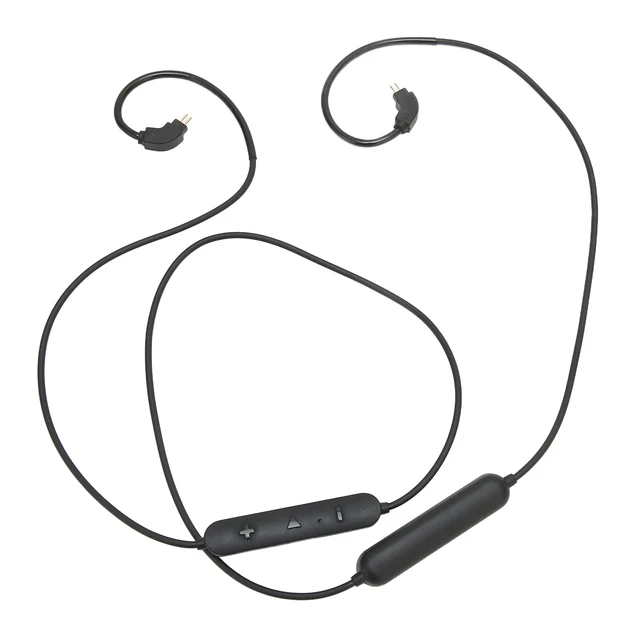 Alt view image 5 of 5 - QANYEGN 2 Pin BT Earphone Adapter Cable Cord with Mic and Volume Control