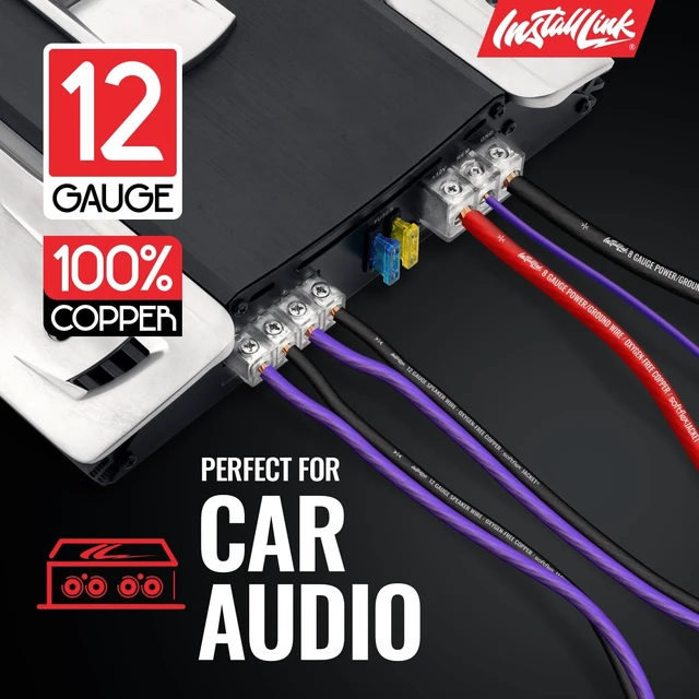 Alt view image 4 of 5 - Install Link 12 AWG Gauge Speaker Wire (100 Feet) Car or Home Theater (OFC)