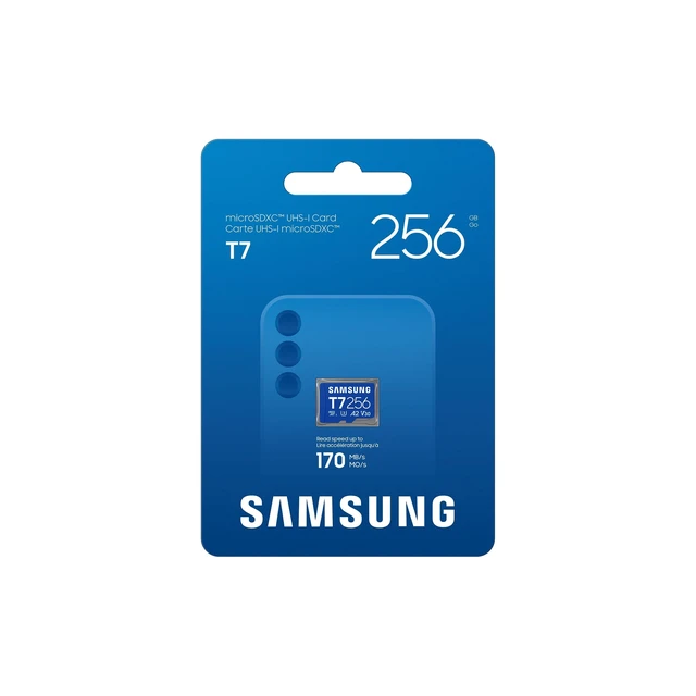 Alt view image 3 of 5 - Samsung microSDXC T7 256GB, Transfer Speeds Up to 170 MB/s