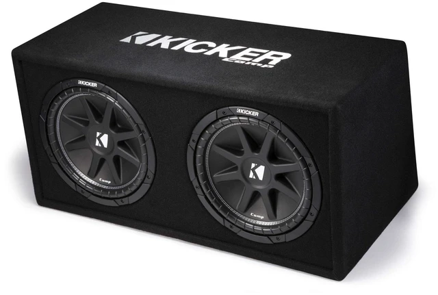 Alt view image 3 of 5 - KICKER 43DC122 Dual Comp 12-inch Vented Subwoofer Enclosure 2-Ohm, RoHS Compliant