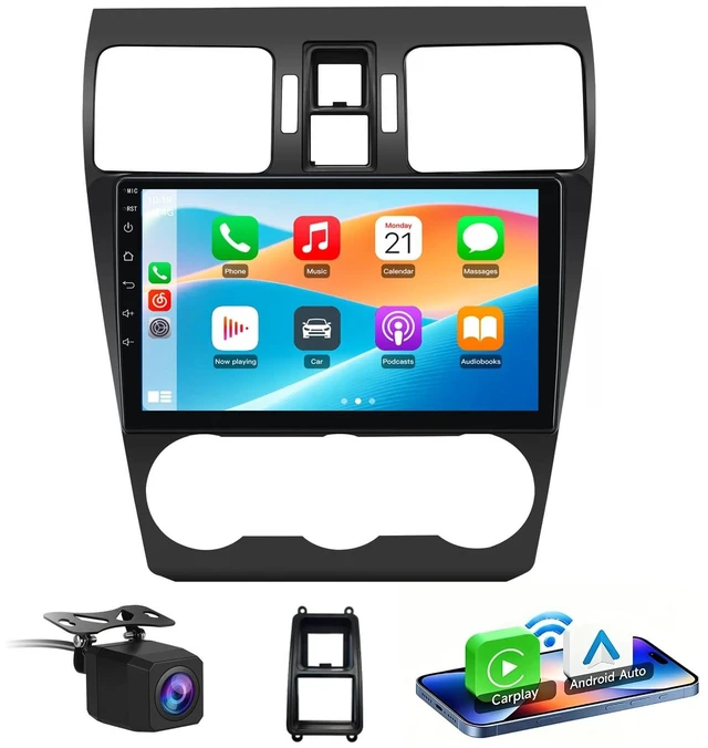 Main image of AWESAFE Car Radio Stereo 8Core 64GB for Subaru Forester WRX Impreza 2013 2014 2015, 9 Inch Touchscreen with Wireless CarPlay Andriod Auto 5G WiFi