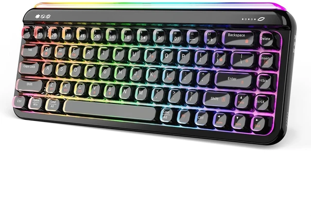 Main image of ZIYOU LANG x A.Jazz AF68 Wireless Gaming Keyboard,Tri-Mode BT/2.4G/USB-C Keyboard with RGB Backlit,Clear Transparent Keycaps,68-Key Compact Membrane Keyboard for PC Laptop Aesthetic Desk Setup-