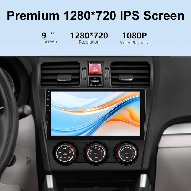 Alt view image 4 of 5 - AWESAFE Car Radio Stereo 8Core 64GB for Subaru Forester WRX Impreza 2013 2014 2015, 9 Inch Touchscreen with Wireless CarPlay Andriod Auto 5G WiFi