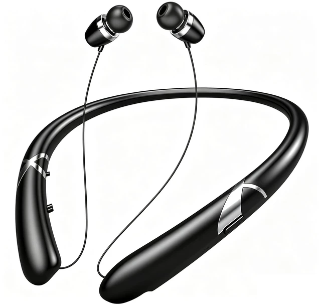 Main image of ZHAOGE Bluetooth 5.3 Neckband Bluetooth Headphones,Retractable Headphone with IPX5 Sweatproof & Vibration Calls for Running, Gym, and Sweat-Proof Workouts