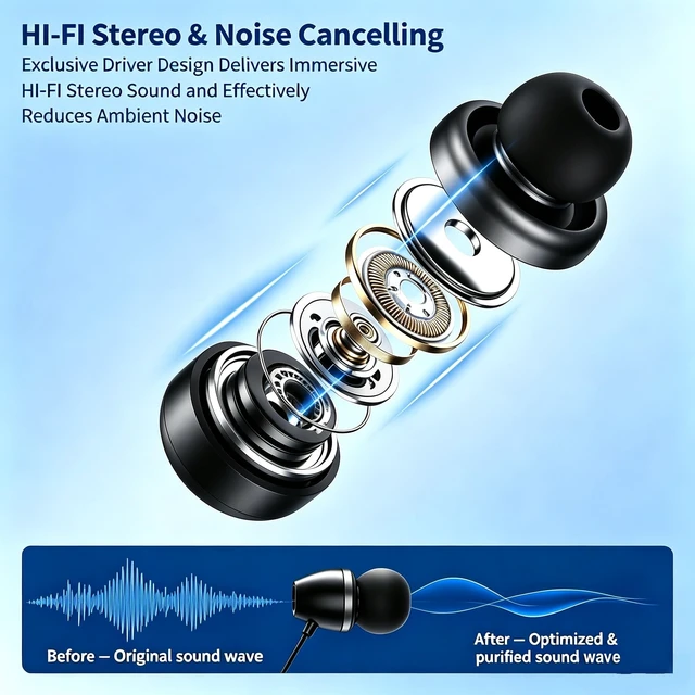 Alt view image 3 of 5 - ZHAOGE Bluetooth 5.3 Neckband Bluetooth Headphones,Retractable Headphone with IPX5 Sweatproof & Vibration Calls for Running, Gym, and Sweat-Proof Workouts
