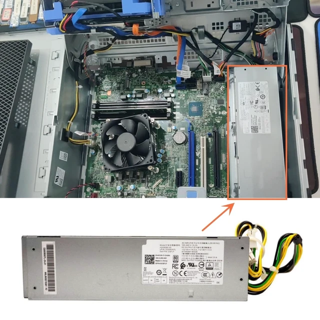 Alt view image 2 of 5 - Power Supply for Dell Optiplex 3060 5060 3070 Inspiron 3470 200W 4FHYW