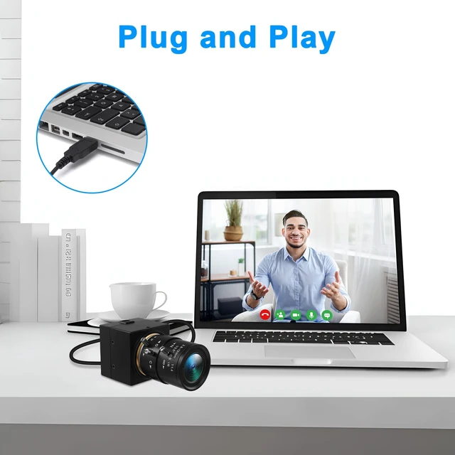 Alt view image 4 of 5 - Hotpet 16MP USB Camera with 2.8-12mm Manual Varifocal Lens for Streaming