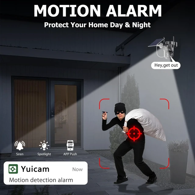 Alt view image 5 of 5 - 6MP Dual Lens Solar Security Cameras Wireless Outdoor, 360 View Pan/Tilt
