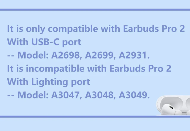 Alt view image 5 of 5 - Siatron OEM Single Left Earbuds Replacement for Pod Pro (2nd Generation), A2698, A2699, A2931. Genuine Left Ear Side Only, Compatible Original Air Pro 2 A2700 Charging Case (Left-A2698 A2699 A2931)