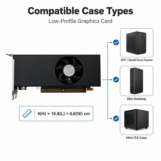 Alt view image 4 of 5 - Vandossy GeForce GT 730 Graphics Card, 4 HDMI 4GB GDDR5 Video Card PCIe 2.08 384CUDA Gaming Video Card for for Multi-Monitor Business, HTPC, Home Theater, Silent PC (GT 730 4GB LP)