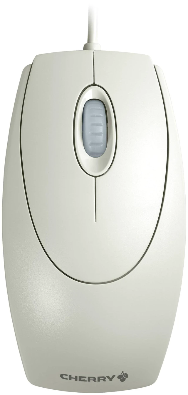 Main image of Cherry WheelMouse Wired Optical Mouse, Light Gray