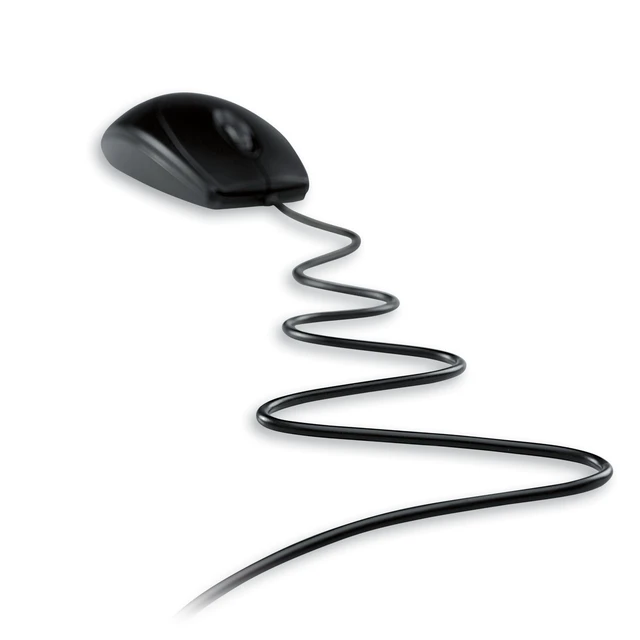 Alt view image 5 of 5 - Cherry WheelMouse Wired Optical Mouse, Light Gray