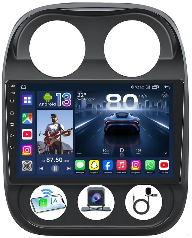 Main image of 8Core Car Radio Stereo for Jeep Compass Patriot 2010-2016