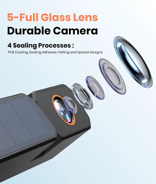 Alt view image 4 of 5 - AUTO-VOX Solar Wireless Backup Camera: 2 Min Quickly Install, Upgrade Your View, Compatible with Solar3A Plus / Solar5 Reverse Camera for Car,Truck,Trailer- (Single Cam)