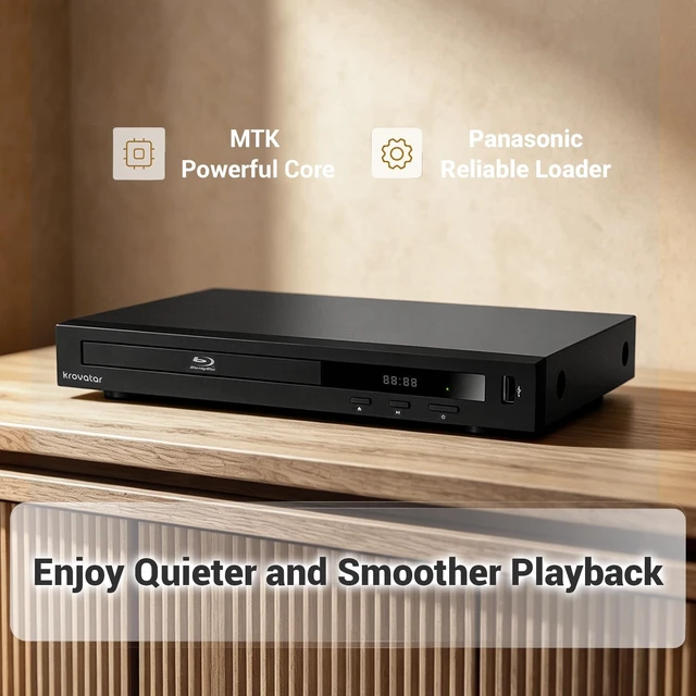 Alt view image 2 of 5 - Krovatar 3D Blu-ray Disc Player KB-200D (2K,3D) with Dolby & DTS
