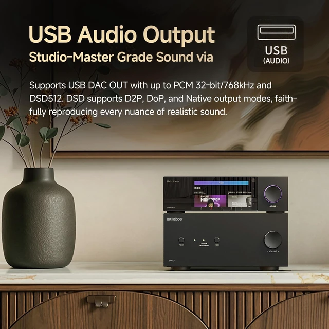 Alt view image 3 of 5 - Kaiboer DMP-K7 HiFi Music Player, Digital Transport, WiFi 6, NAS