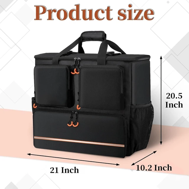 Alt view image 3 of 5 - Wigojoy Computer Desktop Tower Extra Large Carrying Case, PC Travel Case