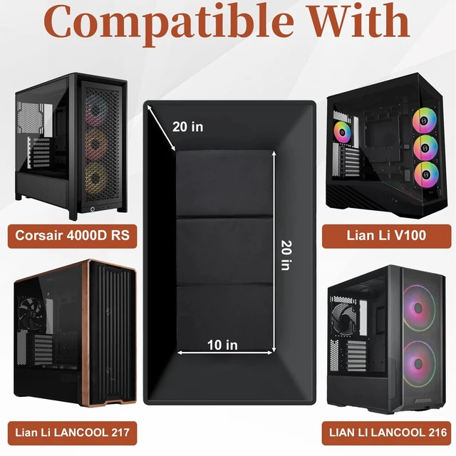Alt view image 2 of 5 - Wigojoy Computer Desktop Tower Extra Large Carrying Case, PC Travel Case