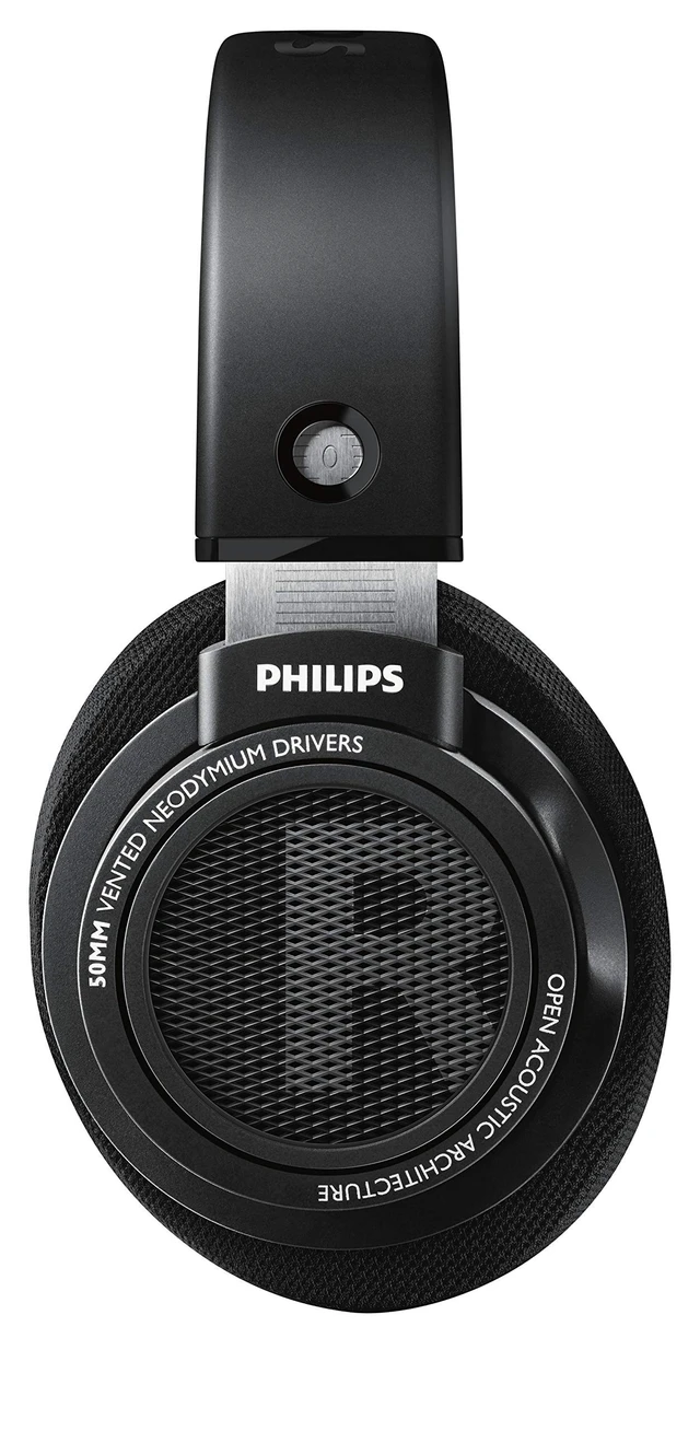 Alt view image 2 of 5 - Philips Audio SHP9500 HiFi Precision Stereo Over-Ear Headphones (Black)