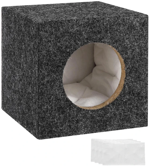 Main image of MECCANIXITY 6.5" Ported Wooden Speaker Enclosure, Single Vented, Gray
