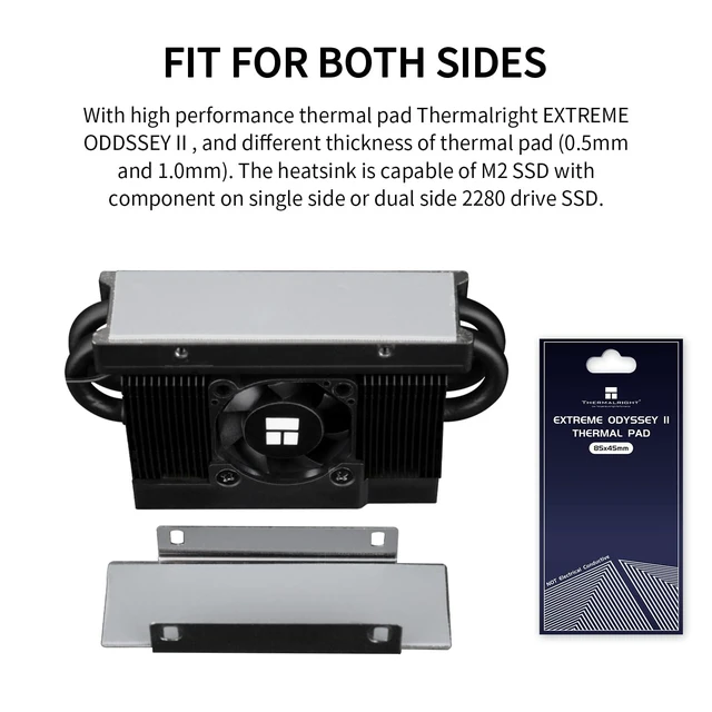 Alt view image 3 of 5 - Thermalright-TR HR10 2280 PRO Digital Black- High-Performance Solid-State Hard Disk Radiator Equipped with 4x5mm AGHP Heat Pipe, ARGB Digital Display, Small Fan Cooling, SSD Heatsink Coolin