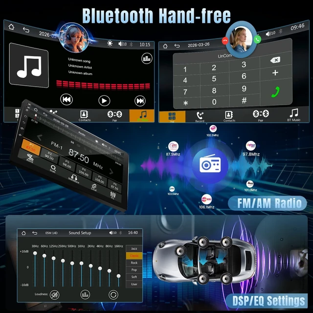 Alt view image 5 of 5 - Naifay Double Din Linux Radio for Nissan Sentra 2013-2019